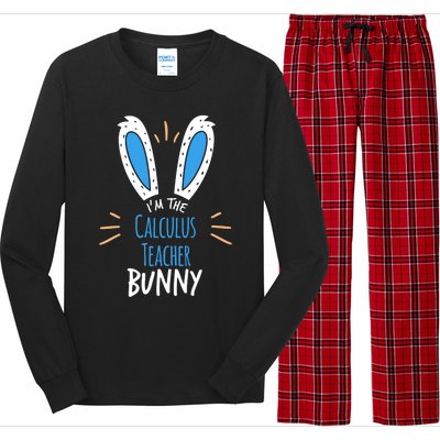 I'm The Calculus Teacher Bunny Ears Easter Sunday Cute Gift Long Sleeve Pajama Set