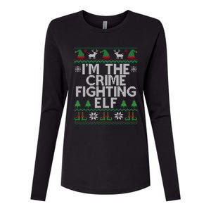 IM The Crime Fighting Elf Police Officer Ugly Christmas Cop Meaningful Gift Womens Cotton Relaxed Long Sleeve T-Shirt