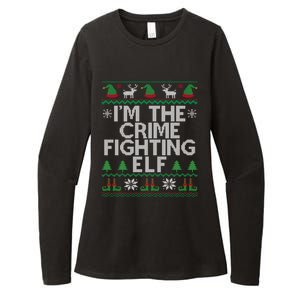 IM The Crime Fighting Elf Police Officer Ugly Christmas Cop Meaningful Gift Womens CVC Long Sleeve Shirt