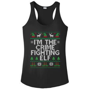 IM The Crime Fighting Elf Police Officer Ugly Christmas Cop Meaningful Gift Ladies PosiCharge Competitor Racerback Tank