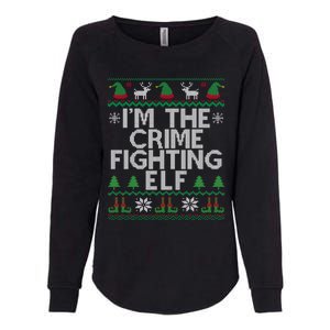 IM The Crime Fighting Elf Police Officer Ugly Christmas Cop Meaningful Gift Womens California Wash Sweatshirt