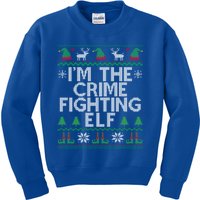 IM The Crime Fighting Elf Police Officer Ugly Christmas Cop Meaningful Gift Kids Sweatshirt