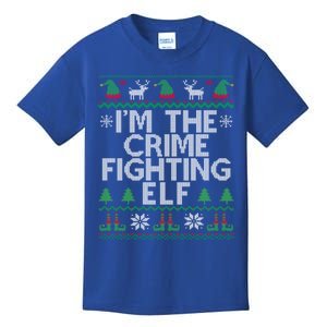 IM The Crime Fighting Elf Police Officer Ugly Christmas Cop Meaningful Gift Kids T-Shirt