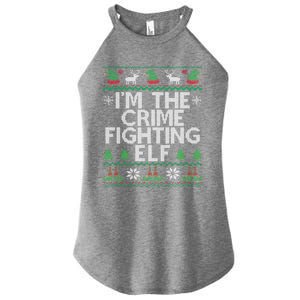 IM The Crime Fighting Elf Police Officer Ugly Christmas Cop Meaningful Gift Women's Perfect Tri Rocker Tank