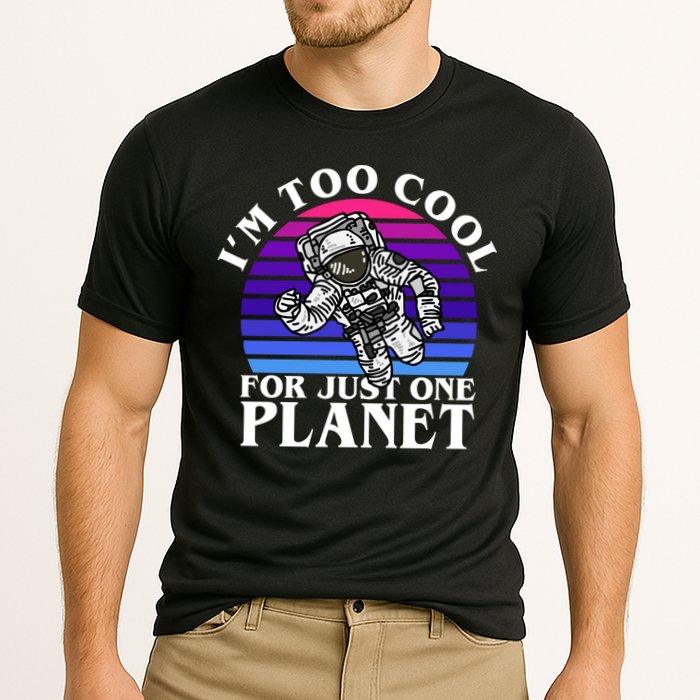 I'm Too Cool For Just One Planet Astronaut Cooling Performance Crew T-Shirt