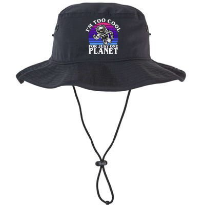 I'm Too Cool For Just One Planet Astronaut Legacy Cool Fit Booney Bucket Hat