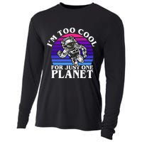 I'm Too Cool For Just One Planet Astronaut Cooling Performance Long Sleeve Crew