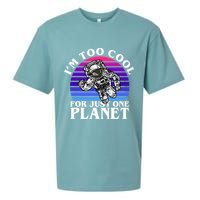 I'm Too Cool For Just One Planet Astronaut Sueded Cloud Jersey T-Shirt