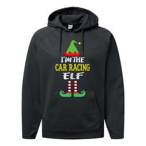 IM The Car Racing Elf Group Matching Family Christmas Gift Performance Fleece Hoodie