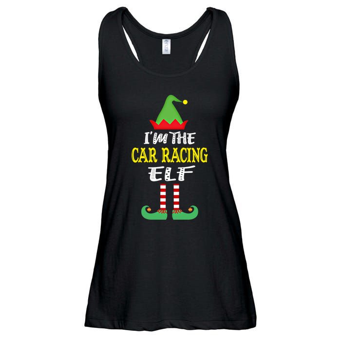 IM The Car Racing Elf Group Matching Family Christmas Gift Ladies Essential Flowy Tank