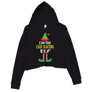 IM The Car Racing Elf Group Matching Family Christmas Gift Crop Fleece Hoodie