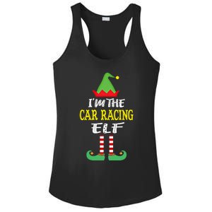 IM The Car Racing Elf Group Matching Family Christmas Gift Ladies PosiCharge Competitor Racerback Tank