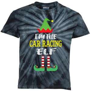 IM The Car Racing Elf Group Matching Family Christmas Gift Kids Tie-Dye T-Shirt