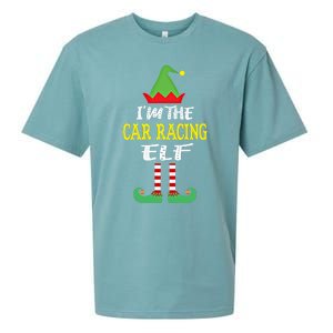 IM The Car Racing Elf Group Matching Family Christmas Gift Sueded Cloud Jersey T-Shirt