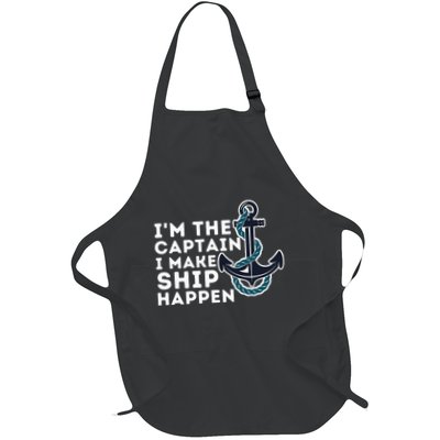 IM The Captain I Make Ship Happen Boat Captain & Boating Apron