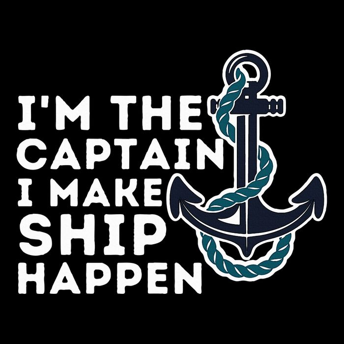 IM The Captain I Make Ship Happen Boat Captain & Boating Drawstring Bag