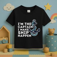 IM The Captain I Make Ship Happen Boat Captain & Boating Toddler T-Shirt