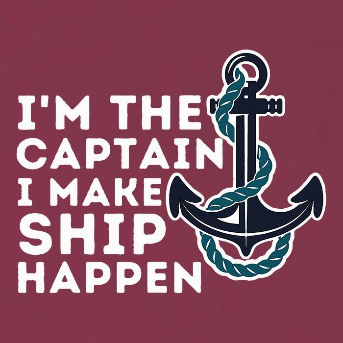IM The Captain I Make Ship Happen Boat Captain & Boating 16oz Travel Tumbler