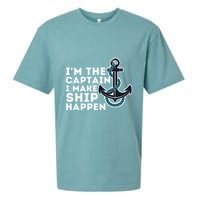 IM The Captain I Make Ship Happen Boat Captain & Boating Sueded Cloud Jersey T-Shirt