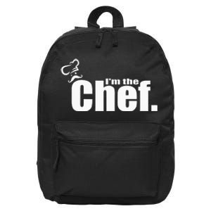 I'm The Chef Funny Cook Chef Cooking Chef Chef's Hat 16 in Basic Backpack