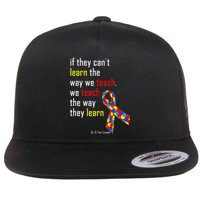 If They Can't.. Autism Awarness Puzzle Flatbill Hat