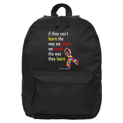 If They Can't.. Autism Awarness Puzzle 16 in Basic Backpack