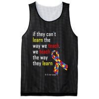 If They Can't.. Autism Awarness Puzzle Mesh Reversible Basketball Jersey Tank