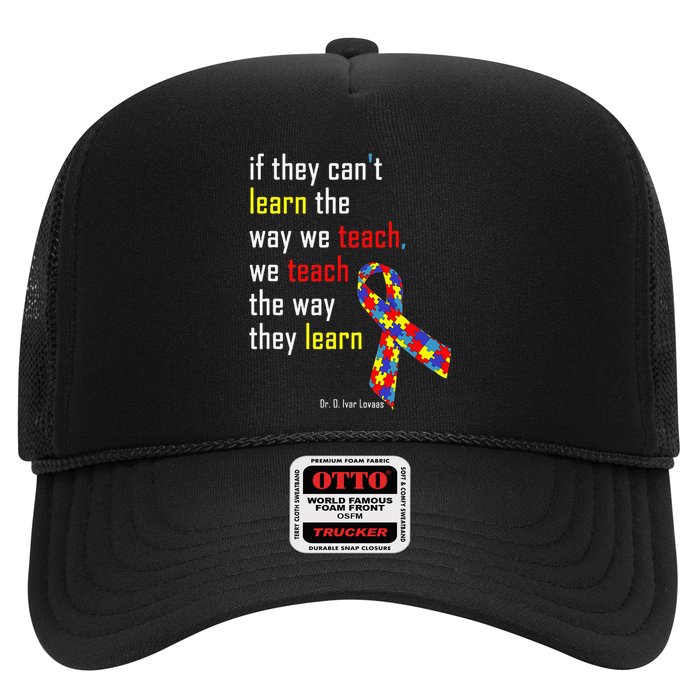 If They Can't.. Autism Awarness Puzzle Trucker Hat