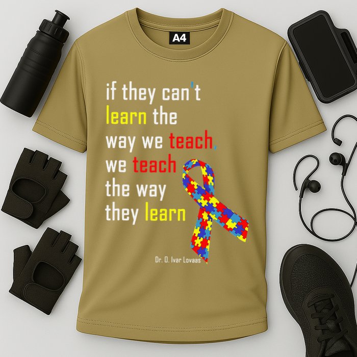 If They Can't.. Autism Awarness Puzzle Performance Shirt