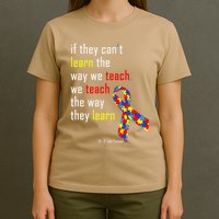 If They Can't.. Autism Awarness Puzzle T-Shirt