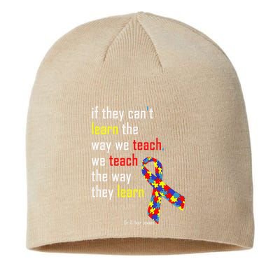 If They Can't.. Autism Awarness Puzzle Sustainable Beanie