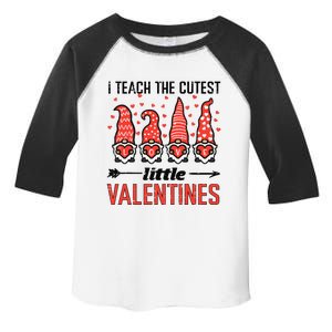 I Teach Cutest Little Valentines Gnomes Love Teacher Wo Toddler Fine Jersey T-Shirt