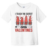 I Teach Cutest Little Valentines Gnomes Love Teacher Wo Toddler T-Shirt