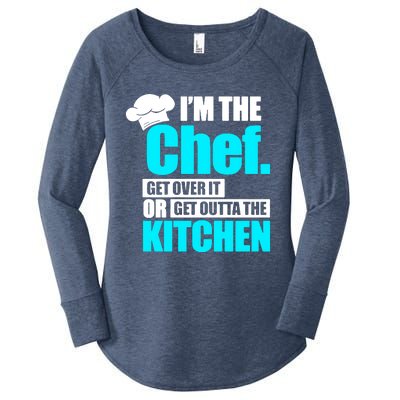 Im The Chef Get Over It Or Get Outta The Kitchen Women's Perfect Tri Tunic Long Sleeve Shirt