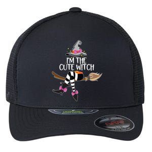 Im The Cute Witch Halloween Matching Group Costume Flexfit Unipanel Trucker Cap