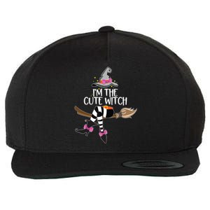 Im The Cute Witch Halloween Matching Group Costume Wool Snapback Cap