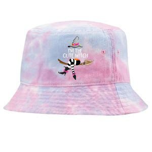 Im The Cute Witch Halloween Matching Group Costume Tie-Dyed Bucket Hat