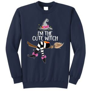 Im The Cute Witch Halloween Matching Group Costume Sweatshirt