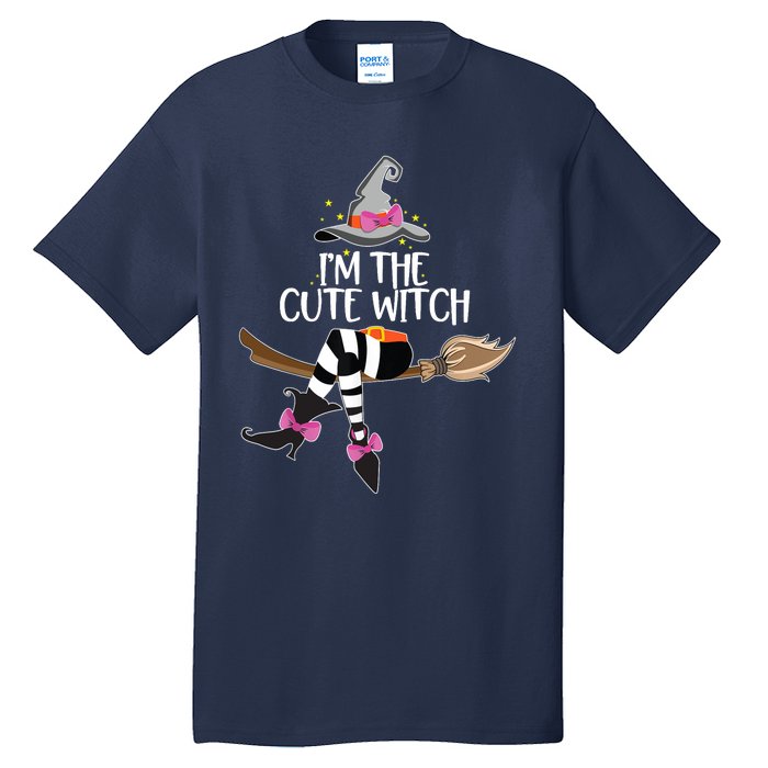 Im The Cute Witch Halloween Matching Group Costume Tall T-Shirt