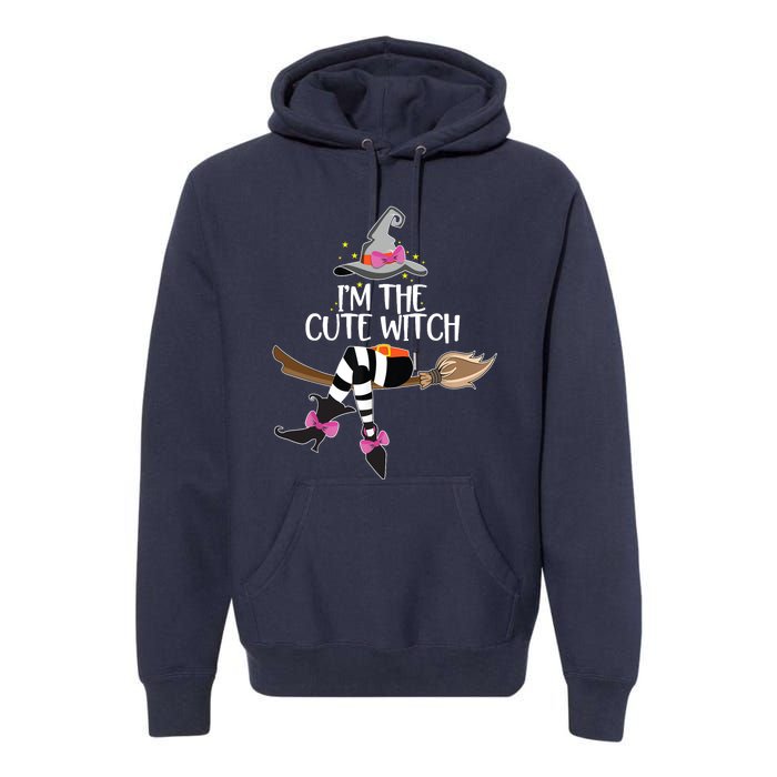 Im The Cute Witch Halloween Matching Group Costume Premium Hoodie