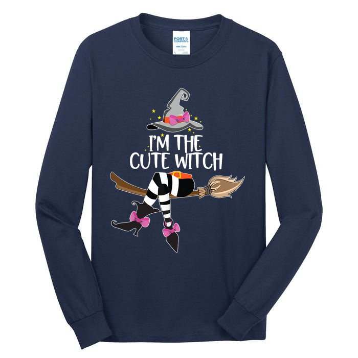 Im The Cute Witch Halloween Matching Group Costume Tall Long Sleeve T-Shirt