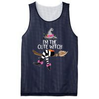 Im The Cute Witch Halloween Matching Group Costume Mesh Reversible Basketball Jersey Tank