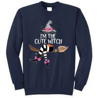 Im The Cute Witch Halloween Matching Group Costume Tall Sweatshirt