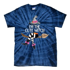 Im The Cute Witch Halloween Matching Group Costume Tie-Dye T-Shirt