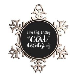 I'm The Crazy Cat Lady Metallic Star Ornament