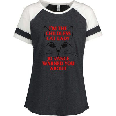 IM The Childless Cat Lady Jd Vance Warned You About Enza Ladies Jersey Colorblock Tee