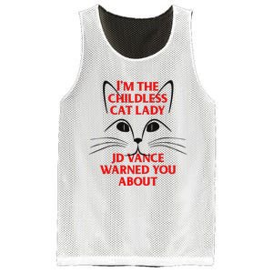 IM The Childless Cat Lady Jd Vance Warned You About Mesh Reversible Basketball Jersey Tank