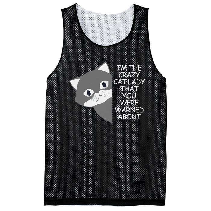 IM The Crazy Cat Lady That You Were Warned About Kamala 47 Mesh Reversible Basketball Jersey Tank