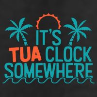 It’S Tua Clock Somewhere Sometimes Garment-Dyed Fleece Hoodie