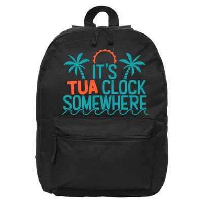 It’S Tua Clock Somewhere Sometimes 16 in Basic Backpack